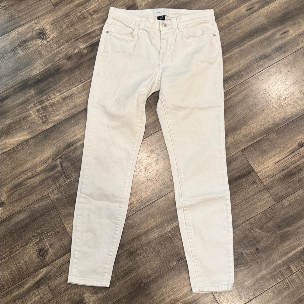 Current Elliott The Original Ankle Stiletto Skinny Jean White SZ 26